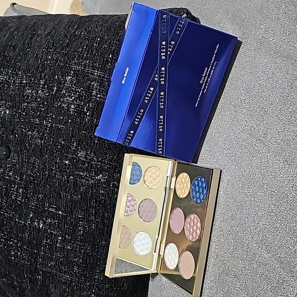 NEW Stilla Blue Realm Velvet Eye Shadow Palette Limited Edition Cream Like - Picture 6 of 12